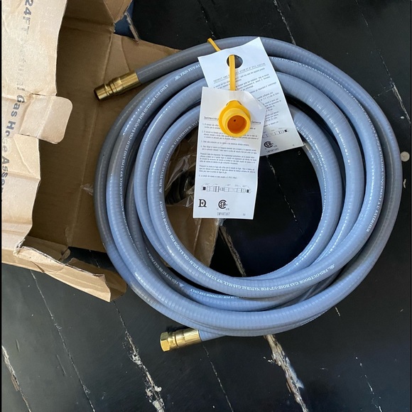 Other 24 Feet 12 Id Natural Gas Hose With Quick Connect Propane Gas